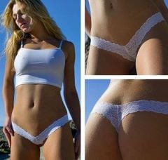 Mini Mini Dantel Panty - Black Tanga ABM2897