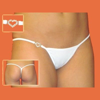 Parlak Kalp Taşlı Seksi Tanga ABM2900