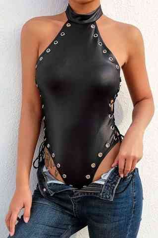 Parlak Deri Seksi Body ABM7942