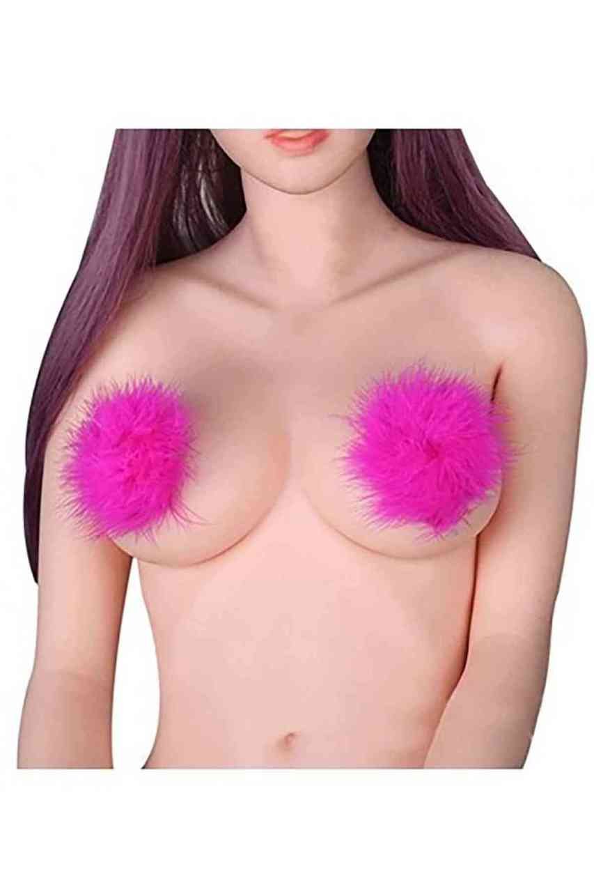 Pembe Tüylü Göğüs Ucu Kapatıcısı ABM7951