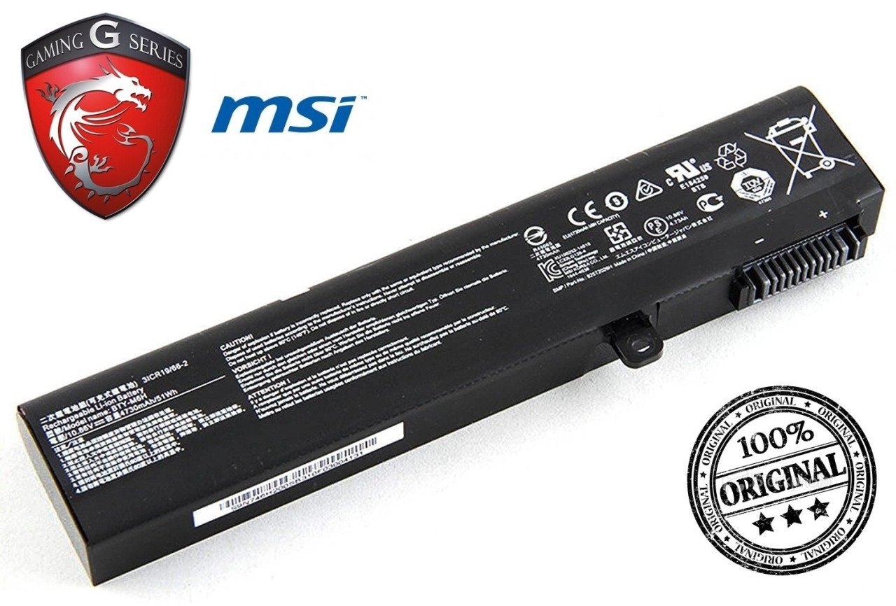 MSI BTY-M6H, MS-16J2 GL72 GP72, GL62, GL62VR, GL62M GL62MVR GP62, GE72, GE62 GE62VR GE72VR PE60, PE70, GE63 MS-1792, MS-1795, MS-1796  MS-16J1, MS-16J2, MS-16J3  MS-16J4, MS-16J5, MS-16J6 BTY-M6H, 3ICR19/65-2  Batarya Orjınal Pil