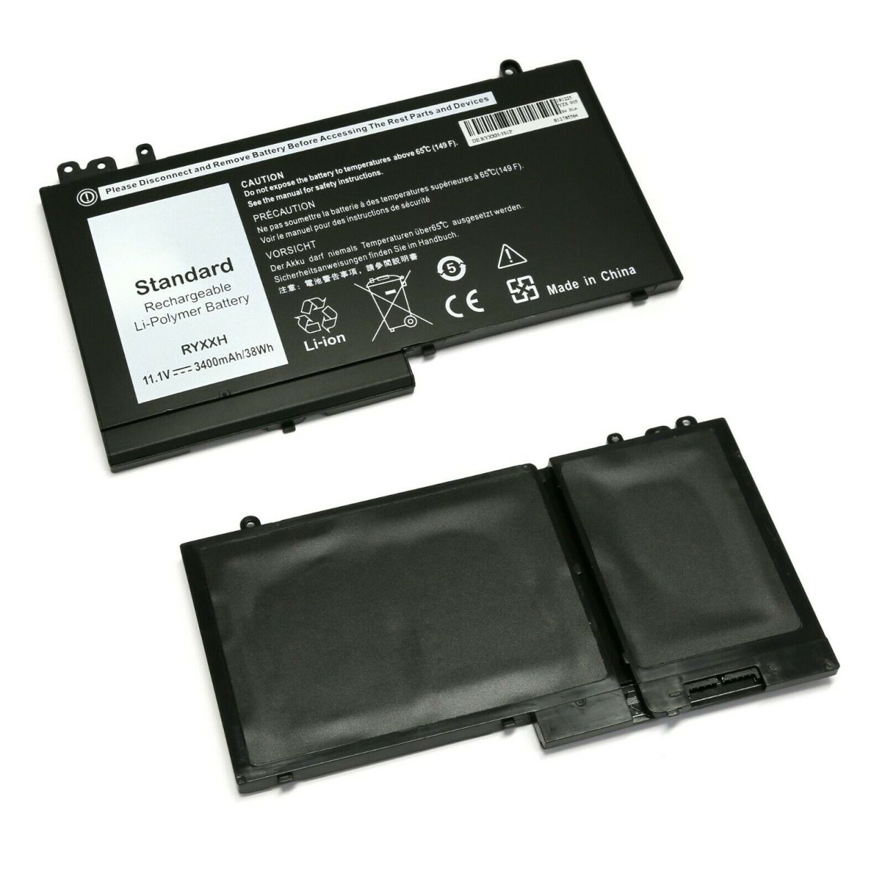 DELL Latitude RYXXH 3150 3160, E5250, E5450, E5550, E5250, E5450,, E5250, RYXXH  05TFCY, 09P4D2  8XC, R5MD0, 5TFCY,  VVXTW, 9P4D2,  0RYXXH   Batarya Pil