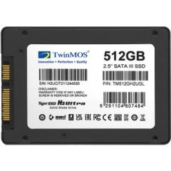 TWINMOS 512GB SSD  2.5 SATA3 580/550 3DNAND GREY TM512GH2UGL