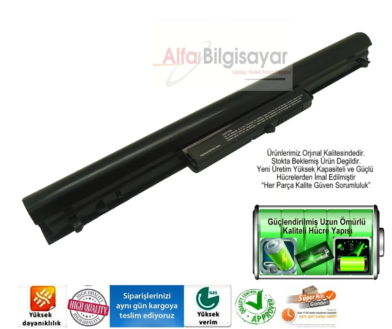 HP Sleekbook 14-b 15-b VK04 HSTNN-DB4D HTSTNN-YB4D 694864-851 695192-001 H4Q45AA	 H4Q45AA#ABB Batarya Pil Battery Akü A++ 1.Kalite