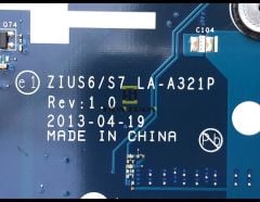 Lenovo S410 i7-4510U İşlemcili On Bord Notebook Anakart LA-A321P