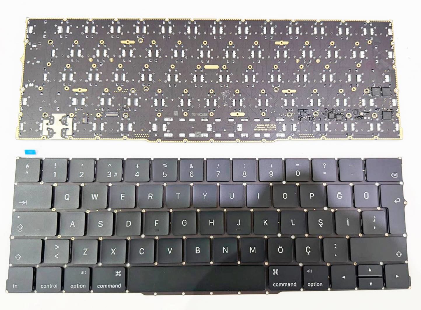 Macbook Pro 15.4 A2159 Emc 3301 2019 Klavye Tuş Takımı Büyük Enter Türkçe Siyah