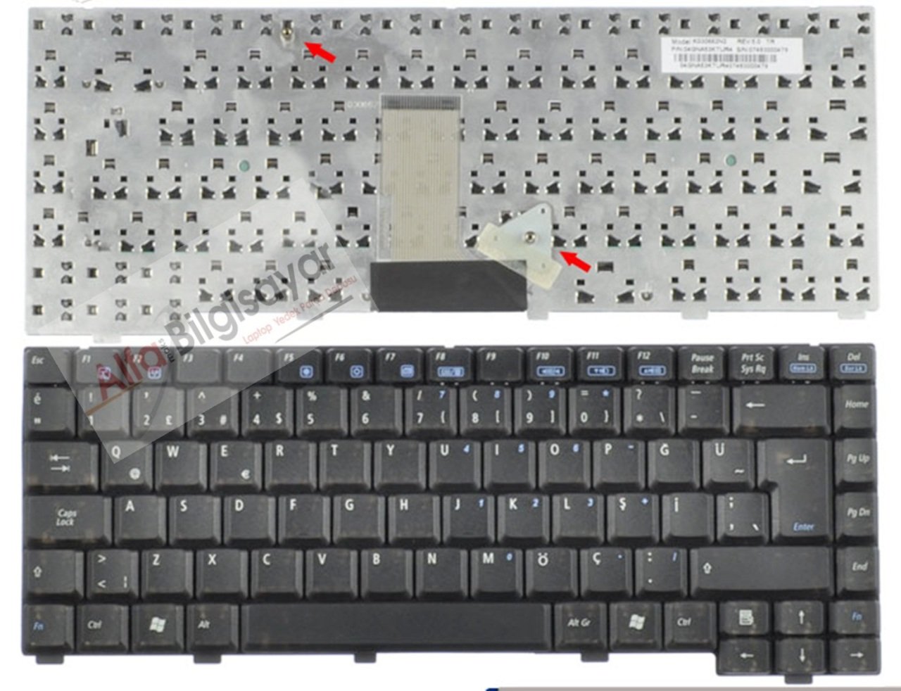 Asus A6K A3J A3000 A6000 A3 A6 A9 A3G A6R Z81 Z92 Z91 Klavye Tuş Takımı