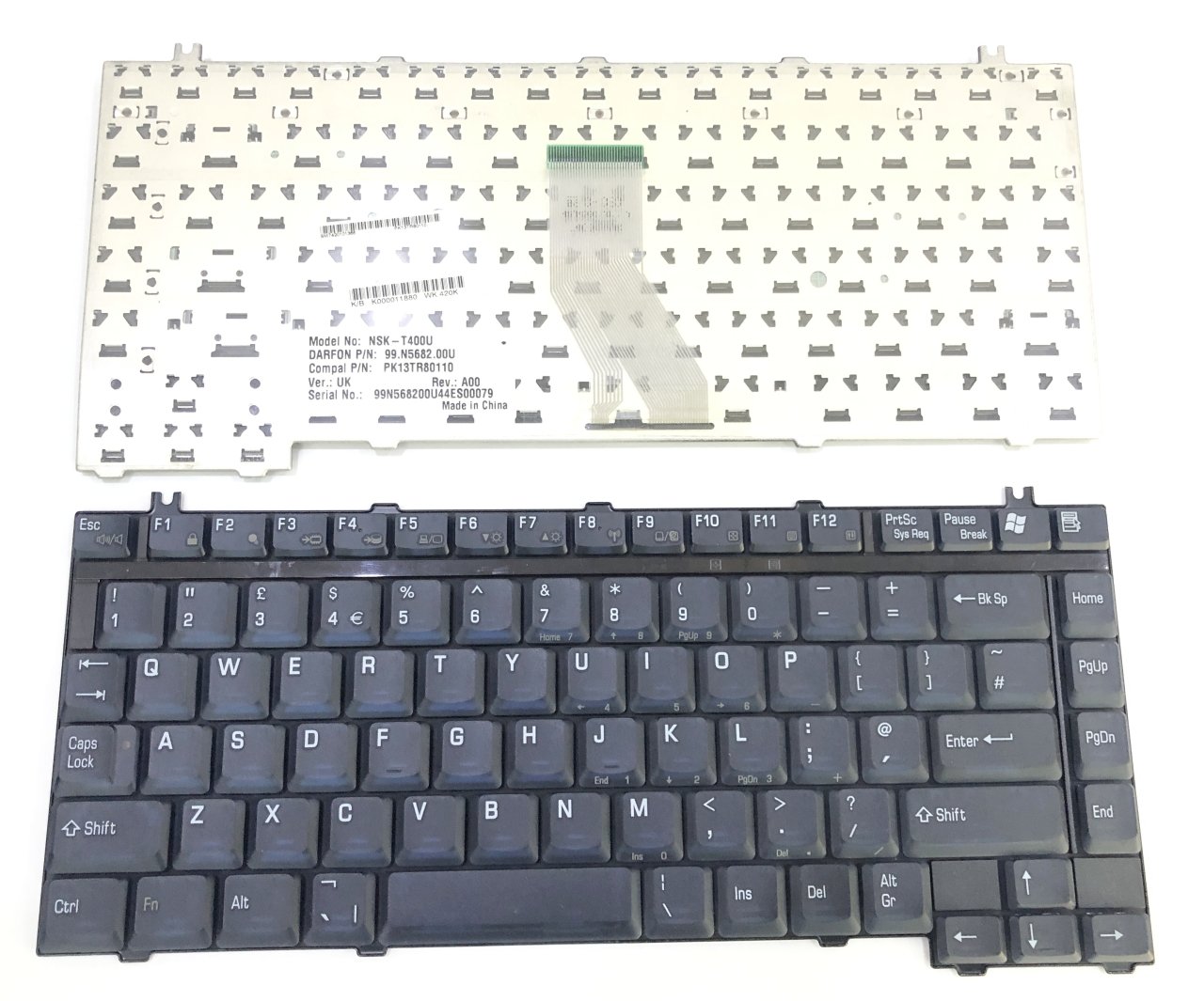 Toshiba Satellite A10, A30, A50, A70, A100, M30, M40, P20, P30, MP-03436TQ-6984, PK13TR80110, Klavye