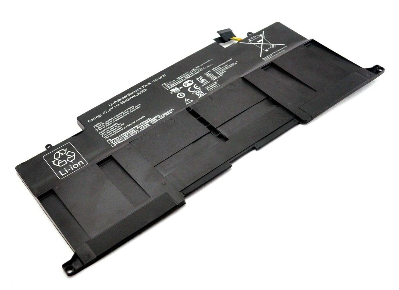 Asus Zenbook UX31  UX31A UX31E UX31LA UX31A C22-UX31 7.4V 6800MAH 50 wh  Batarya Pil A++ 1.Kalite