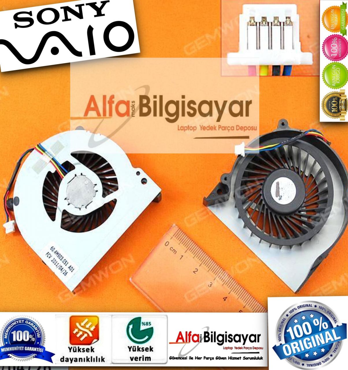SONY Vaio VPC-EL VPCEL PCG-71C12L PCG-71C11L PCG-71C12L PCG-91211L PCG-91311M PCG-91311L PCG-91211M PCG-91211L Cooling Fan Sıfır A++