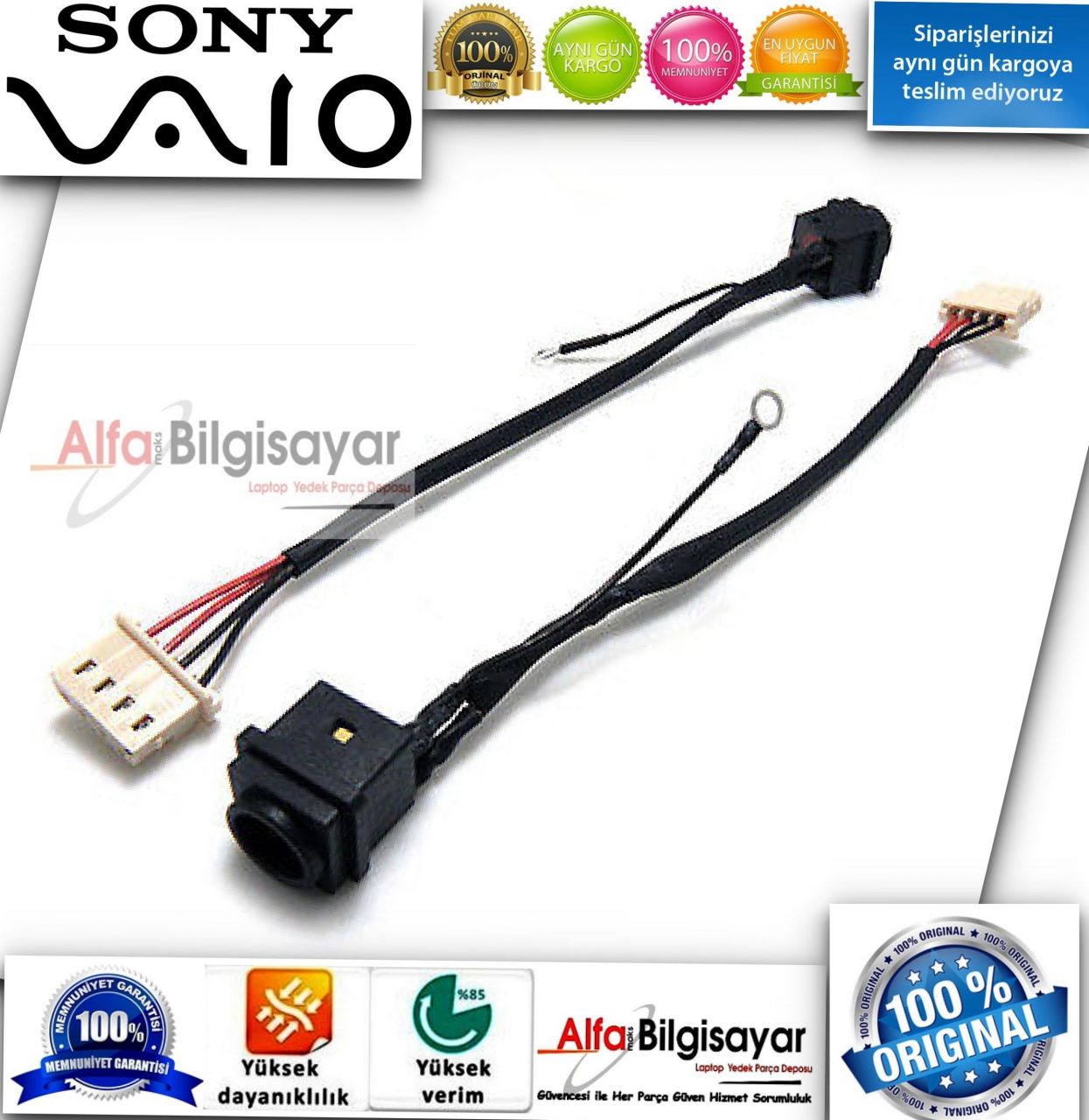 Sony Vaio Sve14 Sve15 Sve17 Serisi  kablolu Dc Power Jack Dc dk Jack