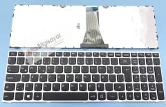 Lenovo IdeaPad Gri çerçeveli 300-15, LENOVO 300 80Q7 80RS 300-15ISK 80Q7, 80RS 300-15IBR 500-15ISK, 500-15ACZ 500-15ACZ 80K4, 500-15ISK 80NT Z51-70, Z5170, 20493, 80K6  Klavye  TuşTakımı Q-Türkçe