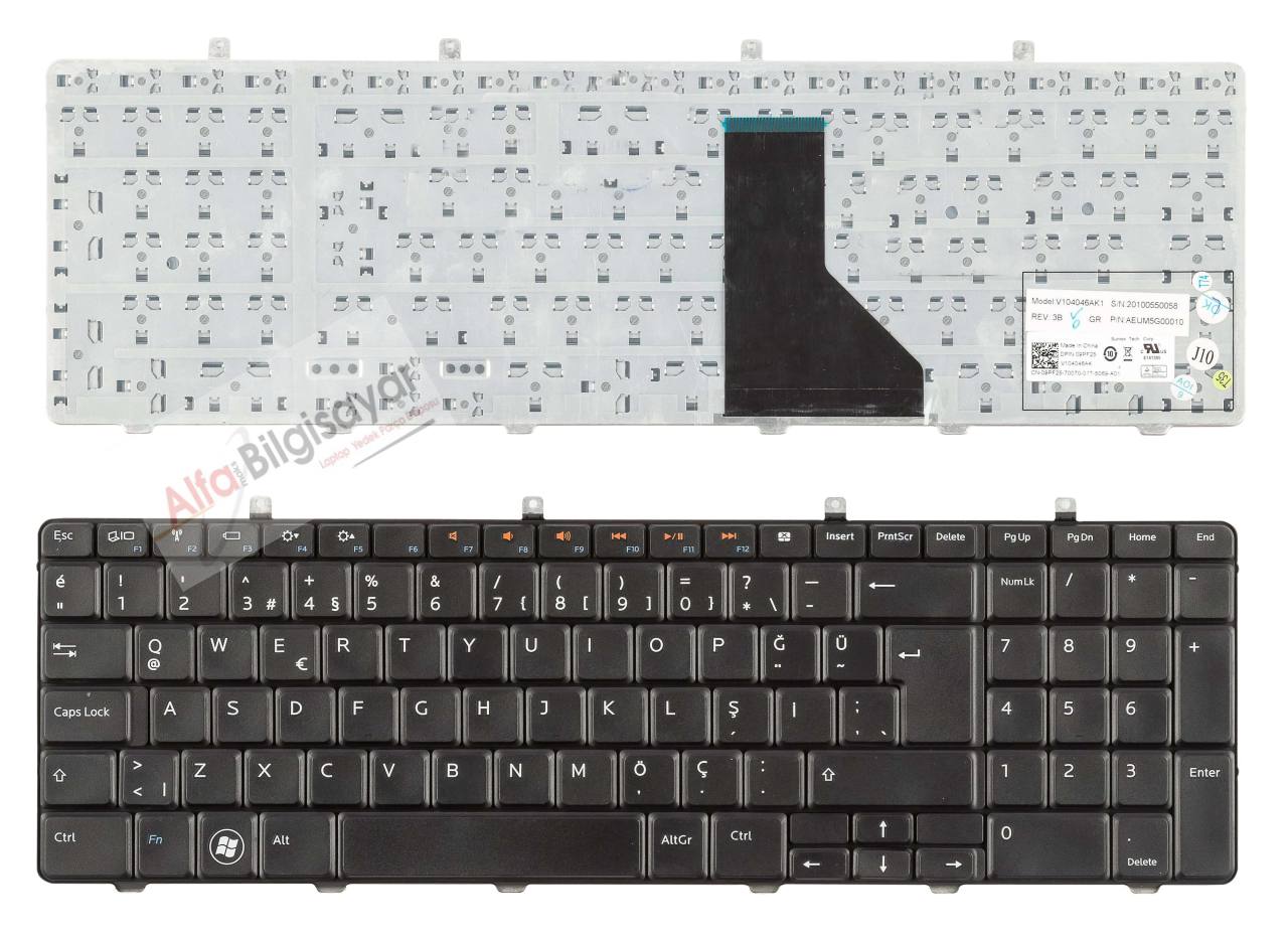 Dell inspiron 1564 Notebook Klavyesi Q-Türkçe Siyah Klavye, 0RXRX7, NSK ...