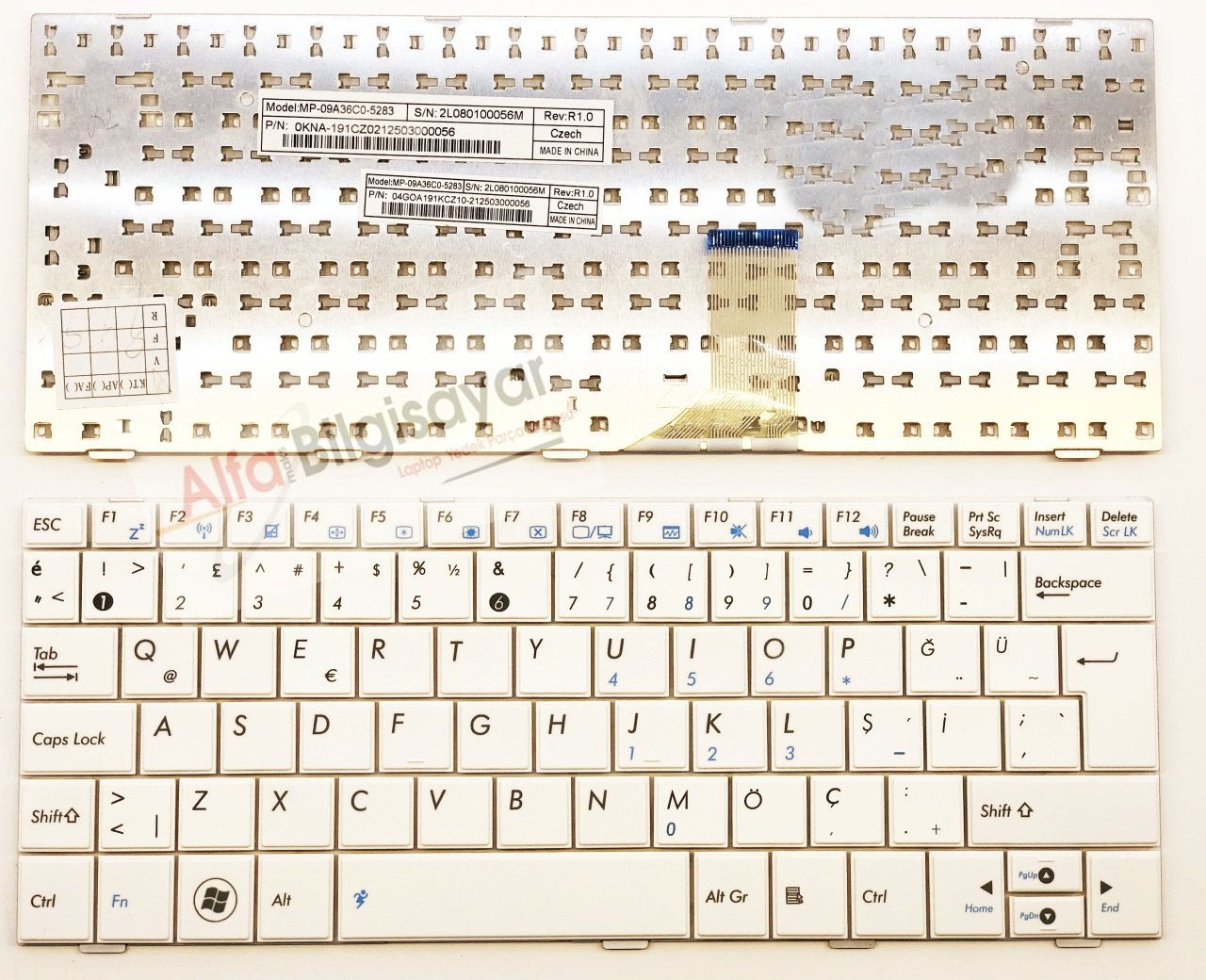 ASUS Eee PC BEYAZ 1001 1001H 1001HA 1001HAB 1001HAG 1001HT 1001P 1001PB 1001PD 1001PE 1001PEB	1001PED 1001PEM 1001PEN 1001PG	 1001PQ 1001PQD	 1001PR	1001PX 1001PXB 1001PXD 1005 1005H 1005HA 1005HAB R101, R101D, R101X, R105, R105D, Klavye Tuş Takımı