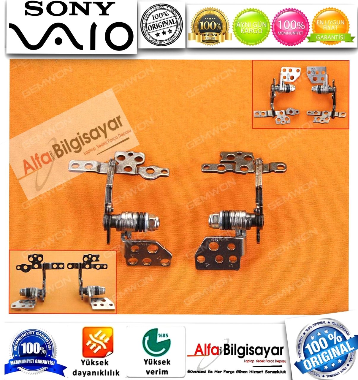 sony Vaio svf15 svf151 svf152 SVf153 svf-153 svf154 Serisi Laptop Hinges Menteşe Takımı Sag