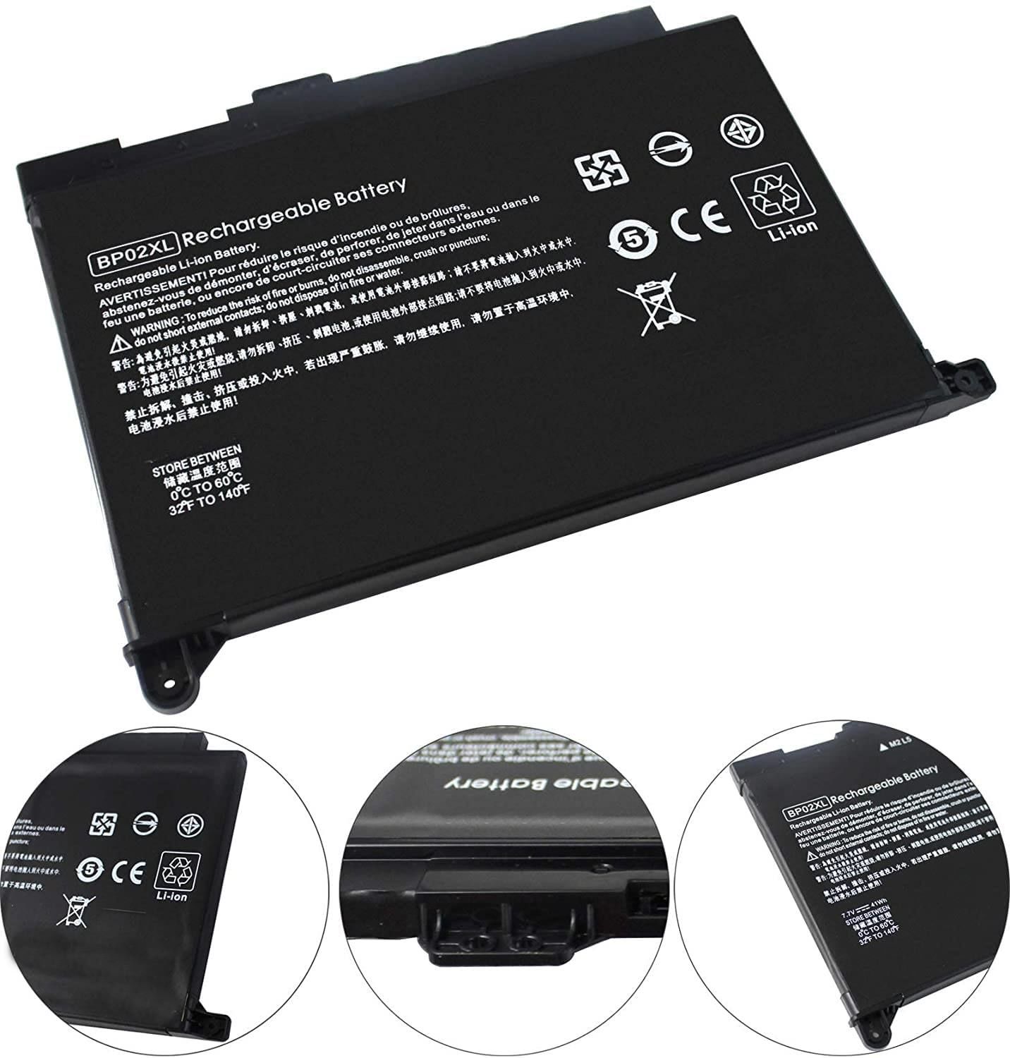 HP Pavilion 15-au, 15-aw, BP02XL, BP02041XL, 849569-421  HSTNN-LB7H, HSTNN-UB7B,  849909-850  849569-541,  849569-542,  849569-543 849909-850,  849909-855,   TPN-Q172,  TPN-Q175 Batarya Pil