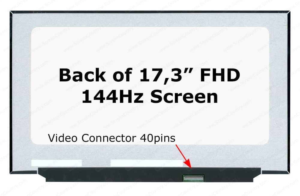 17.3'' 40Pin 144Hz FHD Ultra Slim (1920x1080) Slim Led NV173FHM-NX4 V8.0, B173HAN04.9 NV173FHM-N44 V3.1, N173HCE-G33 REV.C1 LP173WFG(SP)(B1) NV173FHM-N4A, B173HAN04.9 b173han04.7 NV173FHM-NX1 V8.0, b173han04.4 ne173fhm-nx1 Lcd Panel Ekran