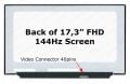 17.3'' 40Pin 144Hz FHD Ultra Slim (1920x1080) Slim Led NV173FHM-NX4 V8.0, B173HAN04.9 NV173FHM-N44 V3.1, N173HCE-G33 REV.C1 LP173WFG(SP)(B1) NV173FHM-N4A, B173HAN04.9 b173han04.7 NV173FHM-NX1 V8.0, b173han04.4 ne173fhm-nx1 Lcd Panel Ekran