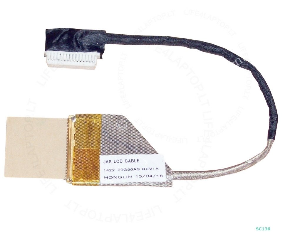 ASUS K40 K50 K50AB K50AD K50AF K50C K50I K50ID K50IE K50IJ K50IL K50IN K50IP P50 P50I P50IJ 1422-00G90AS 1422-00G10AS 1422-00FY0AS Lcd Data Flex Kablo