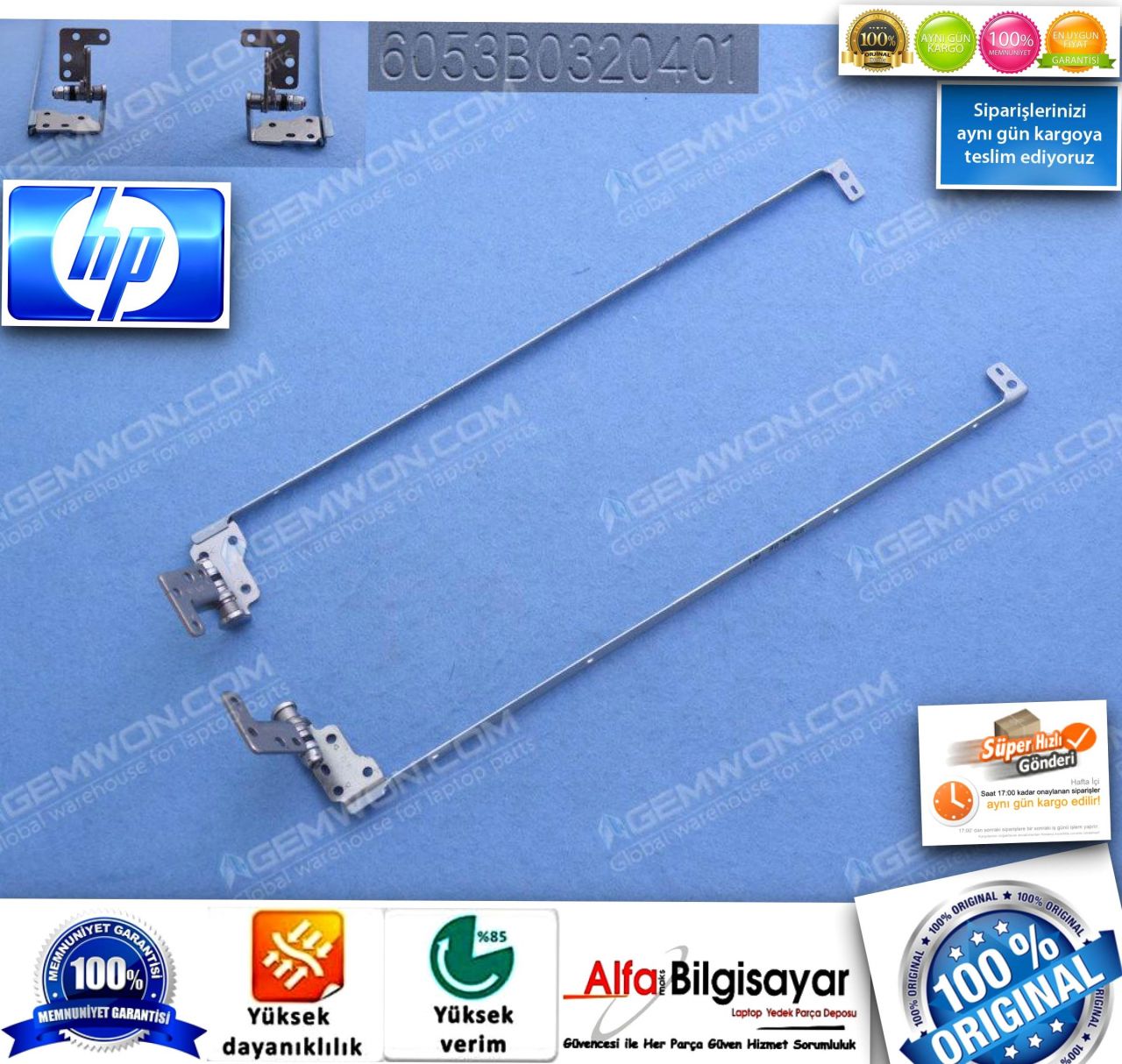 HP COMPAQ V6000 F500 F700 G6000   Menteşe Hinge  PART NO: FBAT801501​3