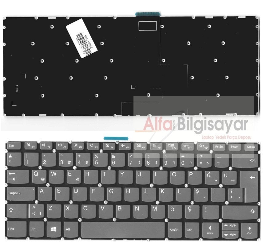 Lenovo IdeaPad 330S-14 330S-14AST, 14IIL05 81WD 3-14ADA05 81W0, v130-14ikb 81HQ, v130-14igm 81HM V330-14ARR, Flex 5-1470, Flex 5-1570 Ideapad 330S-14Ikb Pc4Cb-Tr, 80X8, Yoga 520-14Ikb 81C8, Yoga 520-14Ikb 80X8, 80Ym, 81C8  720-15Ikb 80X7 Klavte TuşTakımı