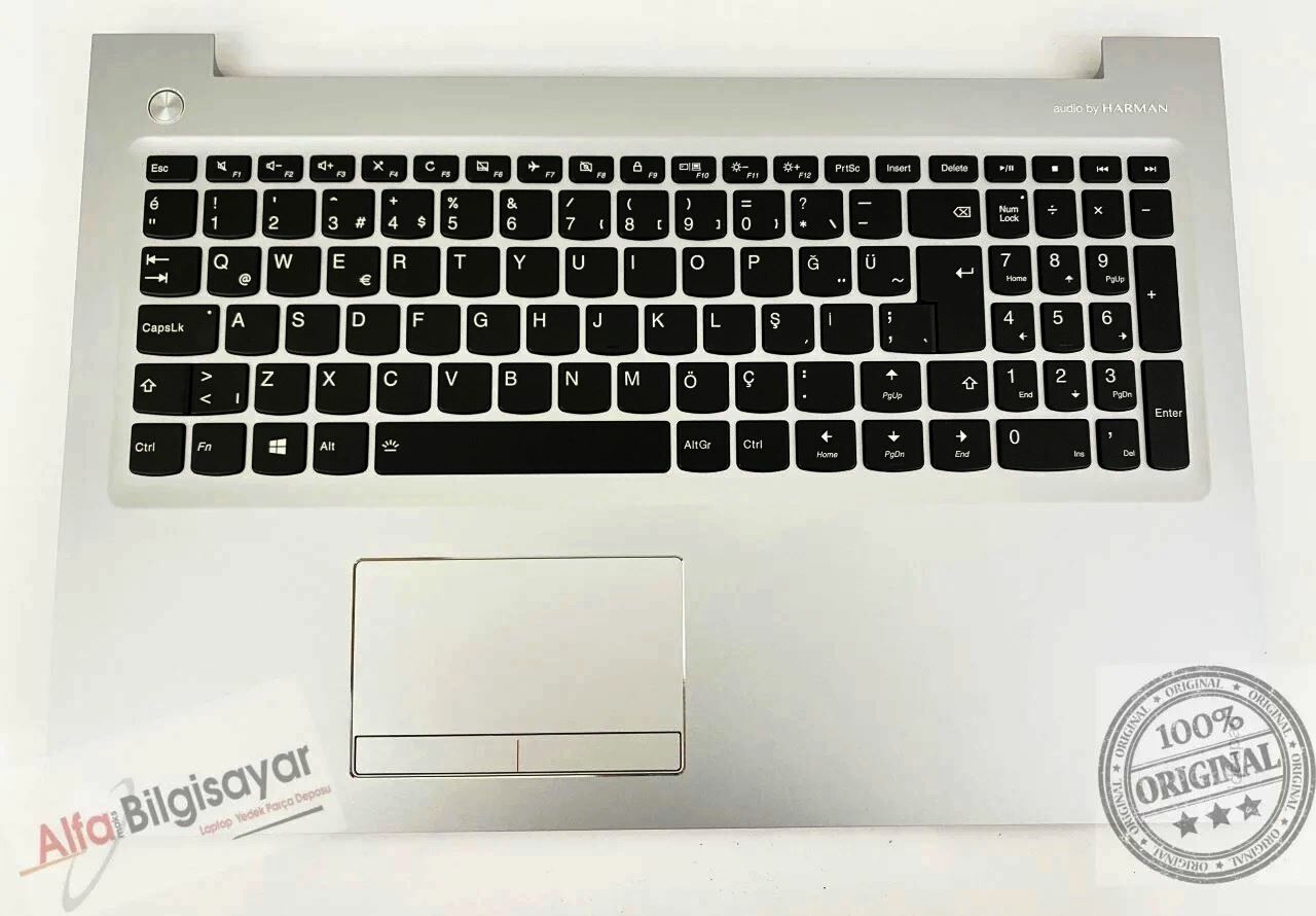 Lenovo ideapad 310-15ABR, 80ST, 310-15ISK, 310-15IAP, 80TT, 310-15IKB, 80TV, 310-15ISK, 80SM, 80UH AP10T000700, 5CD0135822, AP10T000C00,  510-15ISK, 80SR, 510-15IKB 80SV,  Klavyeli Üst Kasa - Palmrest Takım Aydınlatmalı Işıklı AP10S000300