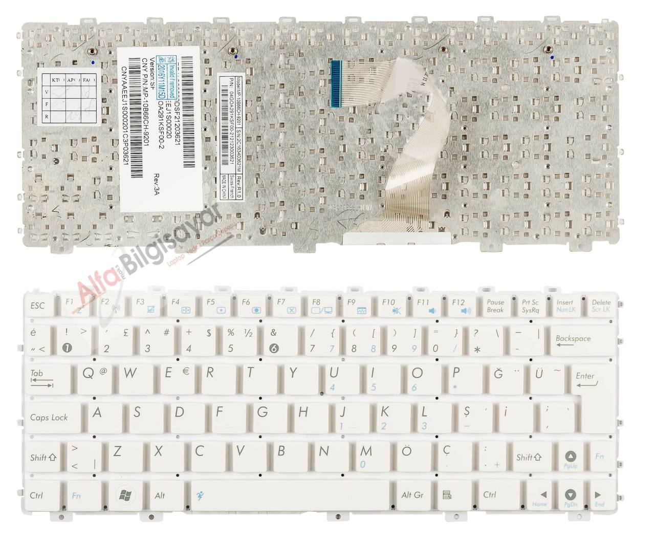 Asus Beyaz Eee Pc 1011 1011B 1011BX 1011C 1011CX 1011P 1011PC 1011PD 1011PDX 1011PN 1011PX 1011PXD 1015 1015B 1015BX 1015C 1015CX 1015P 1015PD 1015PDG 1015PDT 1015PDX 1015PE 1015PEB 1015PED 1015PEG 1015PEM 1015PN 1015PW 1015PX 1015PXD 1015T Klavye TuşTakı