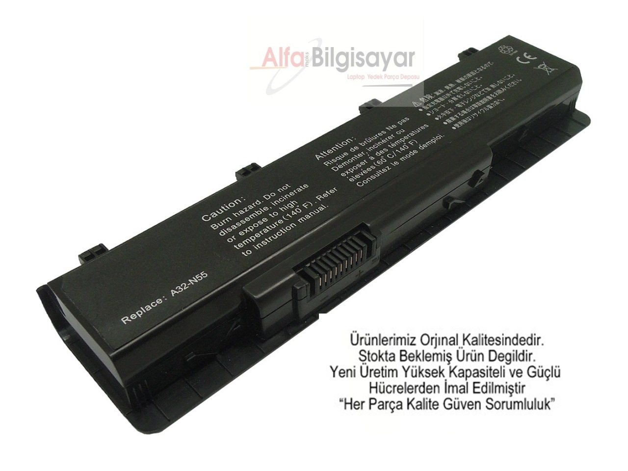 Asus N45 N45E N45S N45J N45JC N45SJ N45SF N45SL N45SV N45VM N55 N55SF N55SL N55E N55S N75 N75E N75s N75jv N75sf N75sl N75SN N75SV A31-N55  A32-N55  A31-N55 Batarya Pil Battery