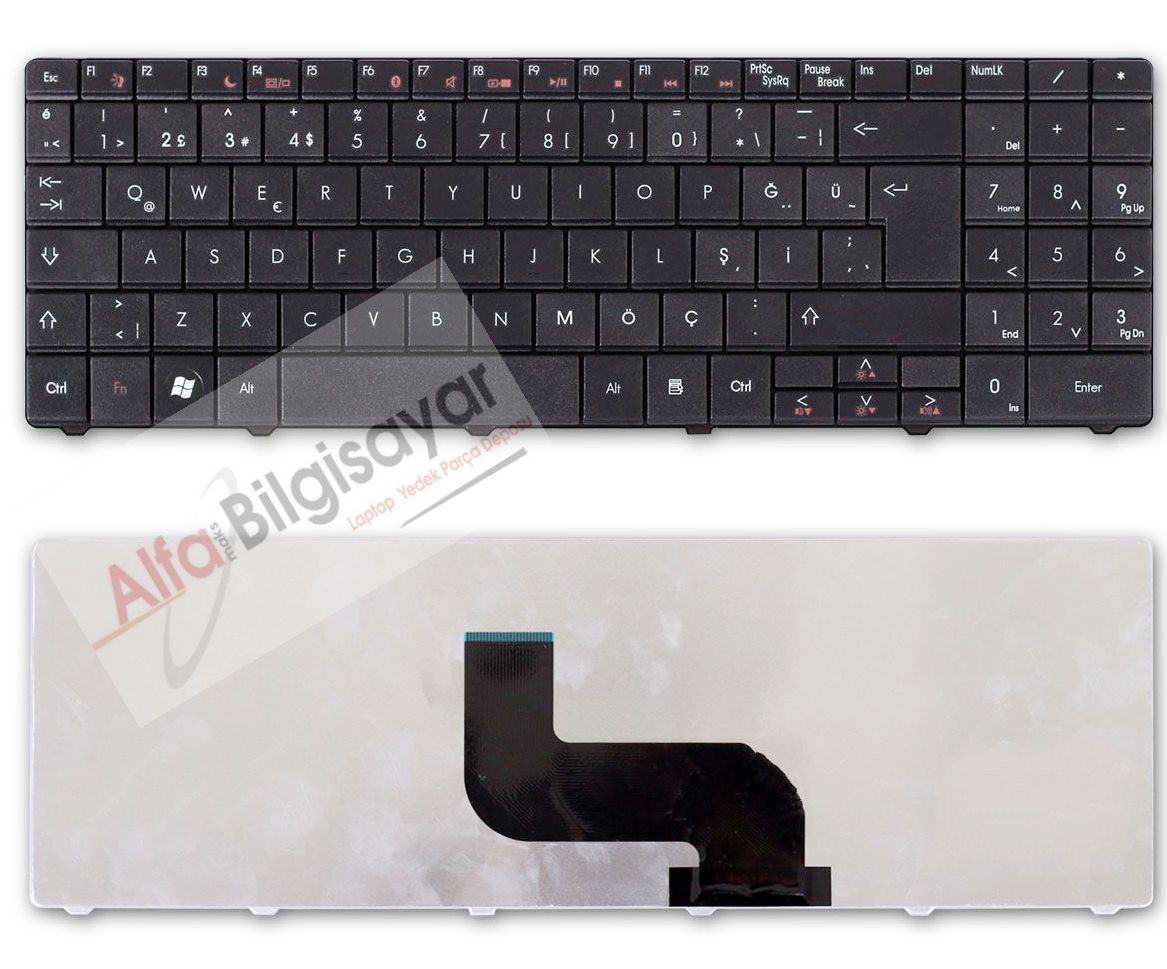 Packard Bell Tj65 Tj75  Lj63 Lj65 Lj67 Lj75 Klavye tuş Takımı MS2273 MS2274 MS2285 MS2288
