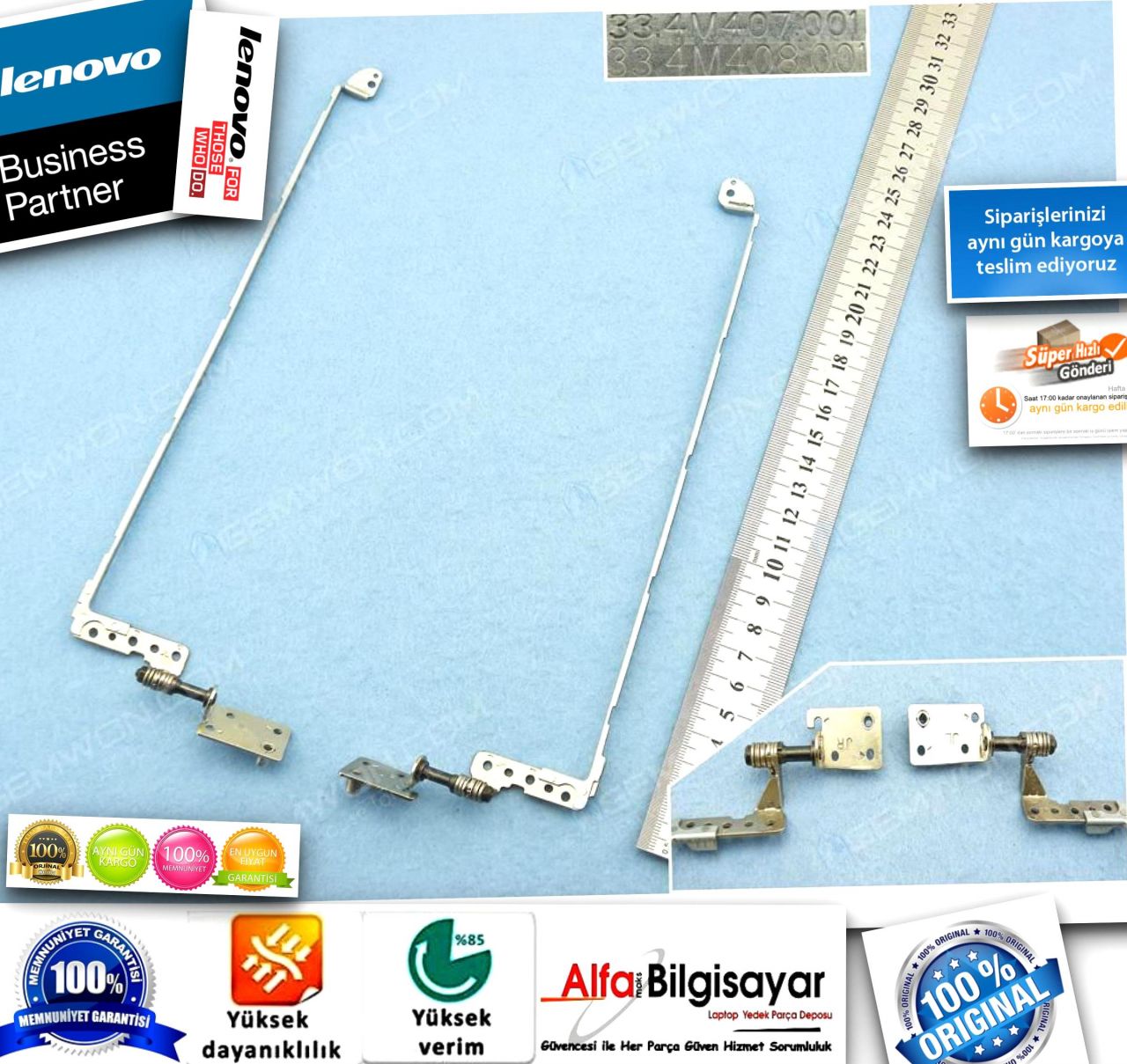 Lenovo ideapad  Z570 Z575 20095 20114  Menteşe Sag Sol Takım hinge Left Right