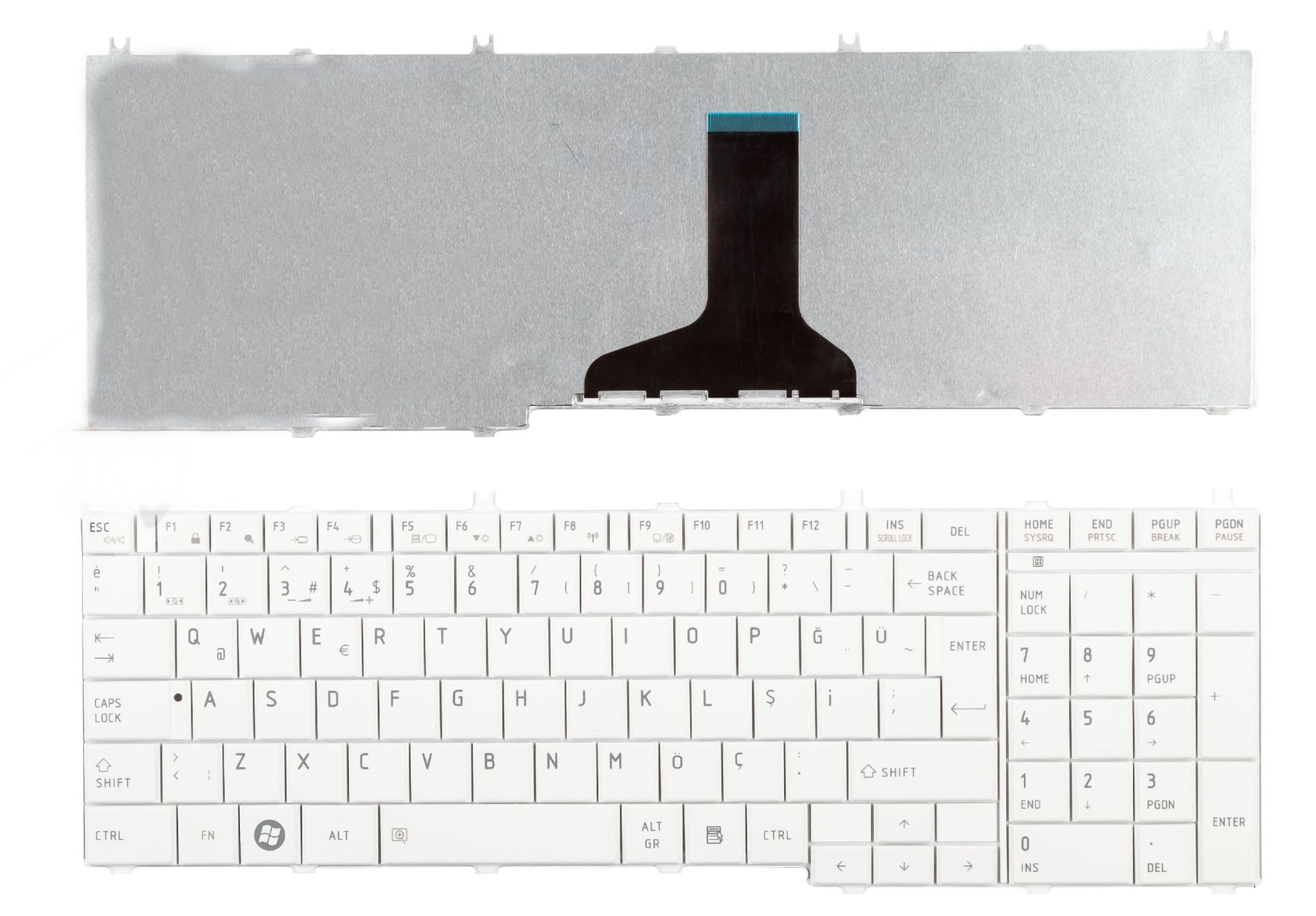 Toshiba Türkçe Beyaz L650 L650d L655 L655D L660 L660d L665 L665D L670 L670d L675 L675D 650 C650d C655 C655D C660 C660d C665 C665D C670 C670d C675 C675D L750 L750d L755 L755D Klavye