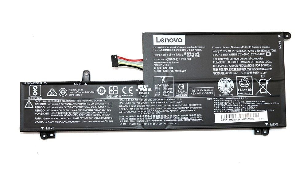 Lenovo Yoga 720-15IKB Serisi 80X7 Yoga L16M6PC1 L16C6PC1 L16L6PC1 Yoga 5B10M53743 5B10M53744 5B10M53745 Batarya Orijinal Pil