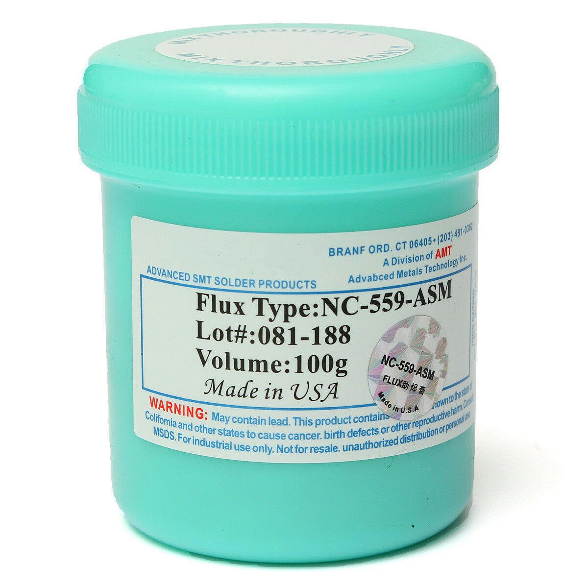 Amtech 100GR FLUX KREM BGA ROHS Soldering Flux 100g KINGBO RMA-218 BGA Reball Repair  Reballing Flux