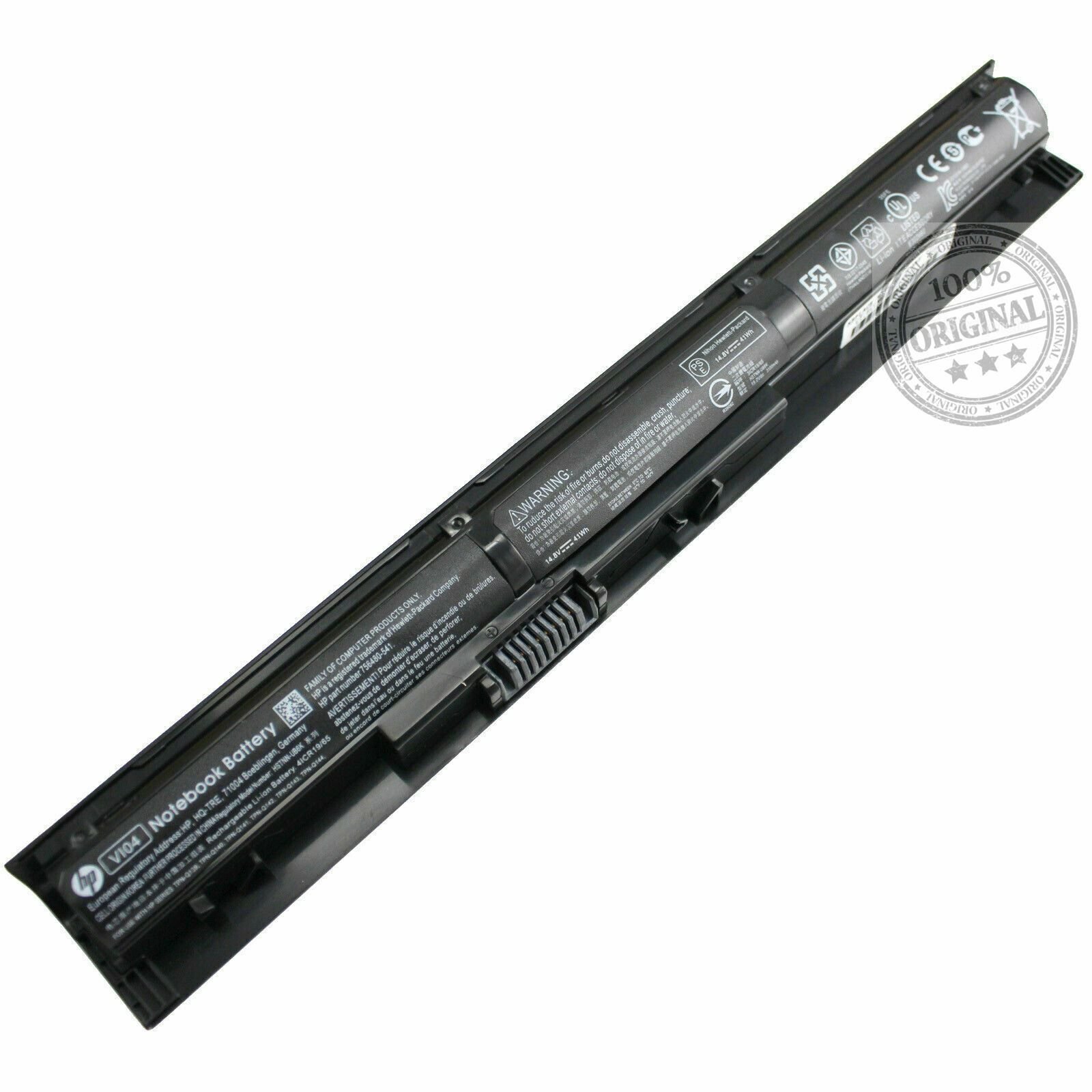 Hp Orijinal Pavilion VI04 TPN-Q140  756743-001 756745-001 HSTNN-DB6K 756479-421 HSTNN-LB6KHSTNN-LB6J  TPN-Q144 TPN-Q140 15-p 14-u 15-k probook 440 g2 445 g2 450 g2 455 g2  Batarya Pil Battery Akü A++ 1.Kalite