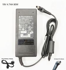 Orjınal Delta electronic 19V 4.74A 90W Asus Toshiba Casper Exper 5.5 x 2.5 Standart Liteon Adaptor Şarj Cihazı Orjinal