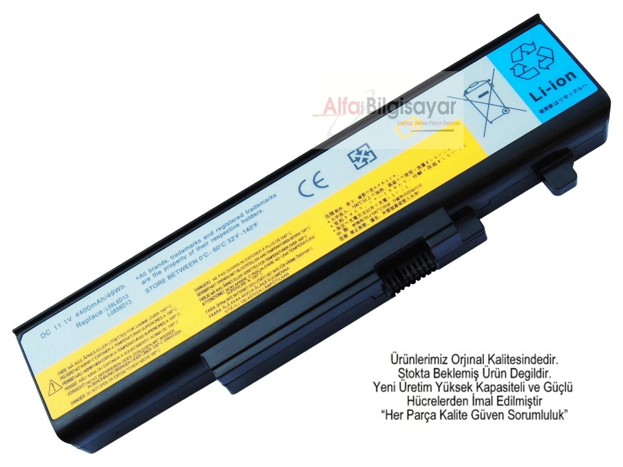 Lenovo y450, y550 20020 20017 4189 3241 55Y2054, L08L6D13, L08O6D13, L08S6D13, Lenovo IdeaPad Y450, Y450a, Y450g, Lenovo IdeaPad Y550, Y550a, Y550p, Laptop Batarya