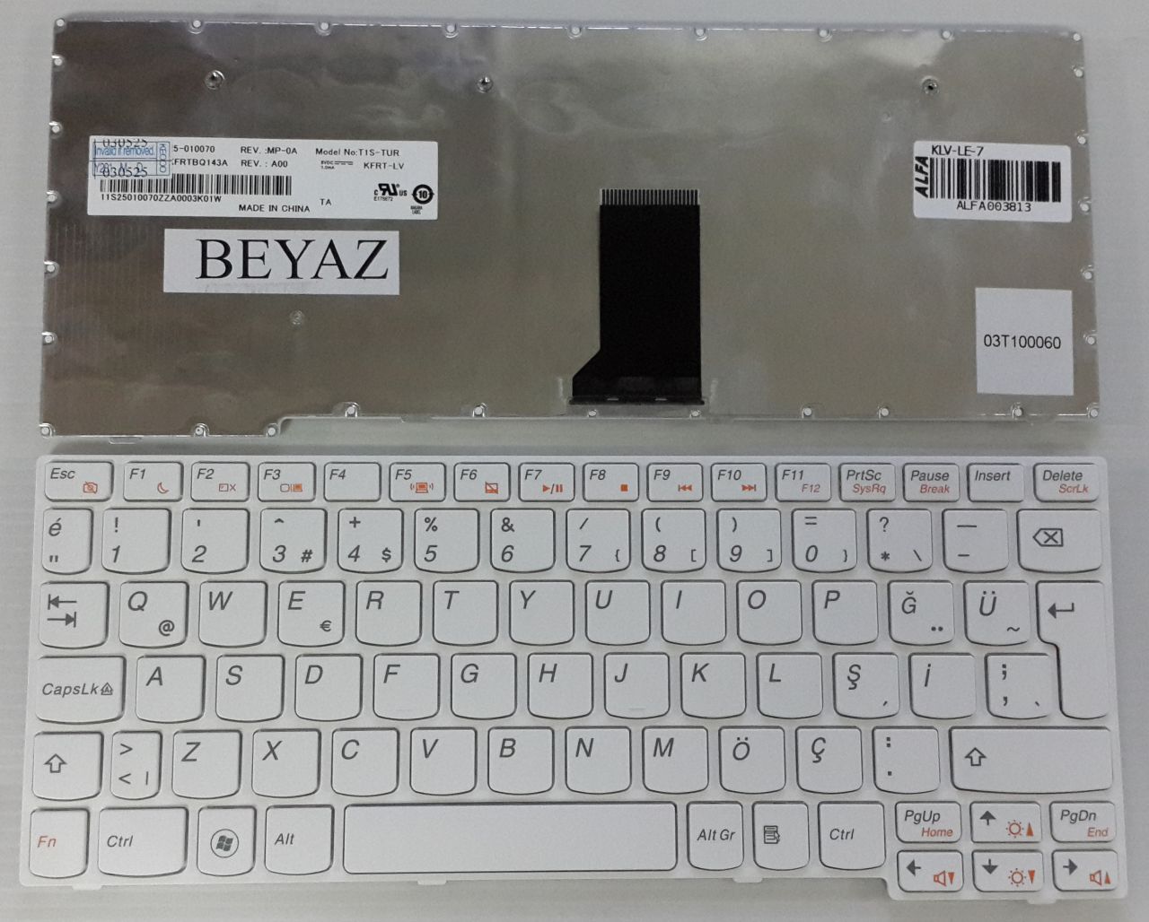 Lenovo S10-3 Klavye Orjınal Q-Türkçe Beyaz