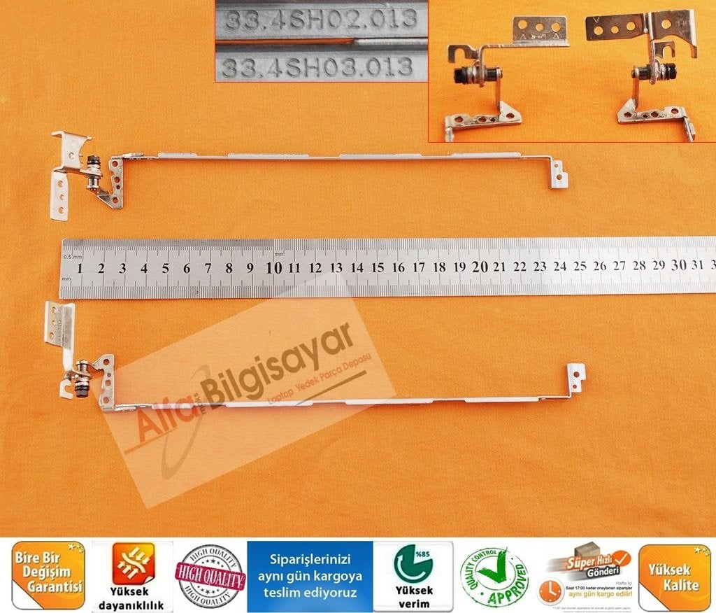 Lenovo ideapad 20157 G580 versiyon 2  33.4SH02.013 33.4SH03.013 Menteşe Takımı Sag Sol