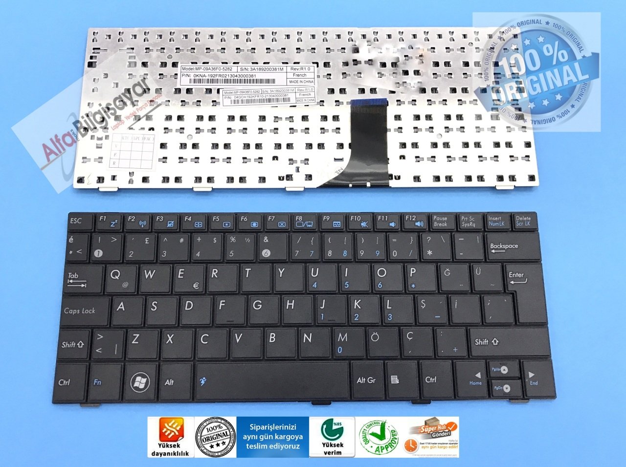 ASUS Eee PC siyah  1001 1001H 1001HA 1001HAB 1001HAG 1001HT 1001P 1001PB 1001PD 1001PE 1001PEB	1001PED 1001PEM 1001PEN 1001PG	 1001PQ 1001PQD	 1001PR	1001PX 1001PXB 1001PXD 1005 1005H 1005HA 1005HAB R101, R101D, R101X, R105, R105D, Klavye Tuş Takımı