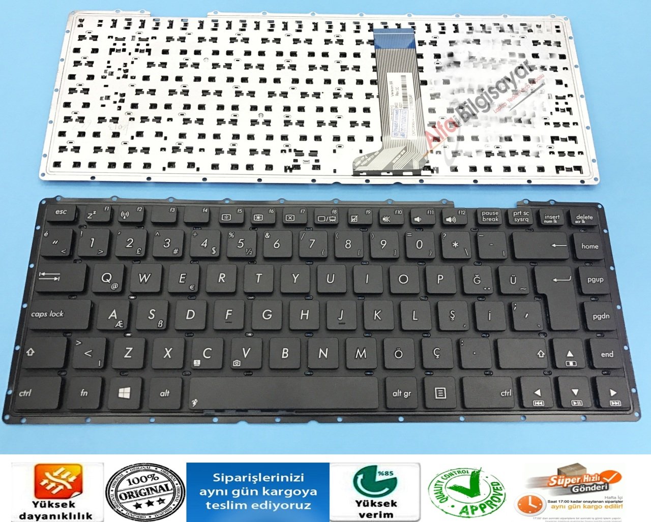ASUS X451 X453 R455L A450 W419L K455 K455L F455L Y483L R409C r409c x451 x452 f401e v451 a450lc R409E R409L R455L R455 R455LD A455 A555 Y483 KLAVYE TUŞ TAKIMI