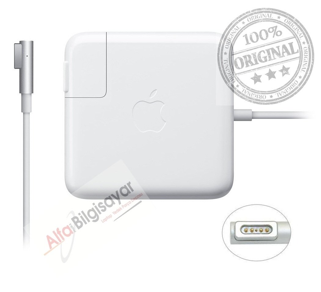 Orjinal Apple Macbook pro A1278 A1370 A1221 A1222  A1343  A1286 A1151  A1172 A1189 A1211  A1278  A1281  A1286  A1222  A1343  A1181 A1172 A1181  16.5v 60w Magsafe1 Şarj Cihazı Adaptör