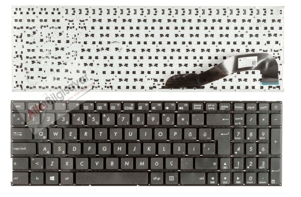 Asus X540, X540L, X540LA, X540LJ, X540S, X540SA, X540SC, X540U, X540Y, X540UP,X540SC, X540YA F540L, F540LA, F540LJ, F540S, F540SA, F540SC, F540Y, F540YA R540, R540L, K540 A540 X543U X543UA X543MA X543L X543LA KLAVYE TUŞ TAKIMI