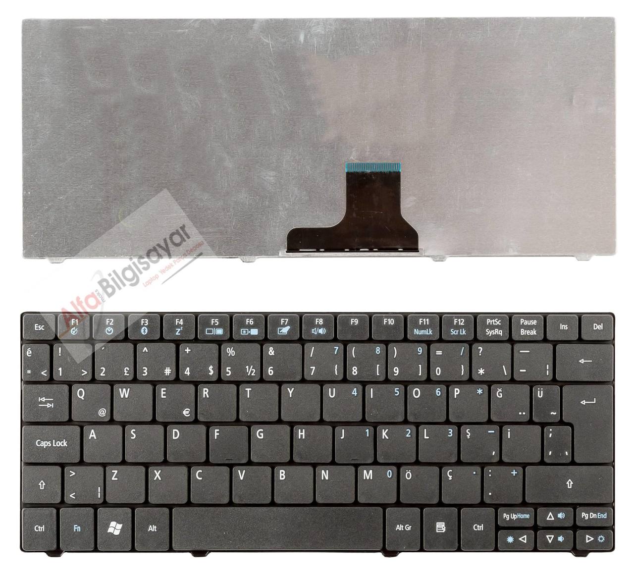 Acer Aspire siyah renk 1430, One ZA3, ZA5, ZA8, 751H, 753H, Timeline 1410, 1810, 1810T ONE 722 Notebook Klavye