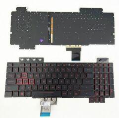 Asus Tuf Gaming Fx504, FX504GD, FX504GE, FX504GM FX80 FX80G Fx504Gm 90Nr00J1-R31Tu1 Fx505, Fx505Dv Fx505Dd, Fx505Dt Fx505D Fx505Du, Fx505Dy Fx505Gd, Fx505Ge Fx505G, Fx505Gt Fx505Gm, Fx86 Fx505Gu, Fx505A FX705 FX705GD Klavye Aydınlatmalı Tuş Takımı