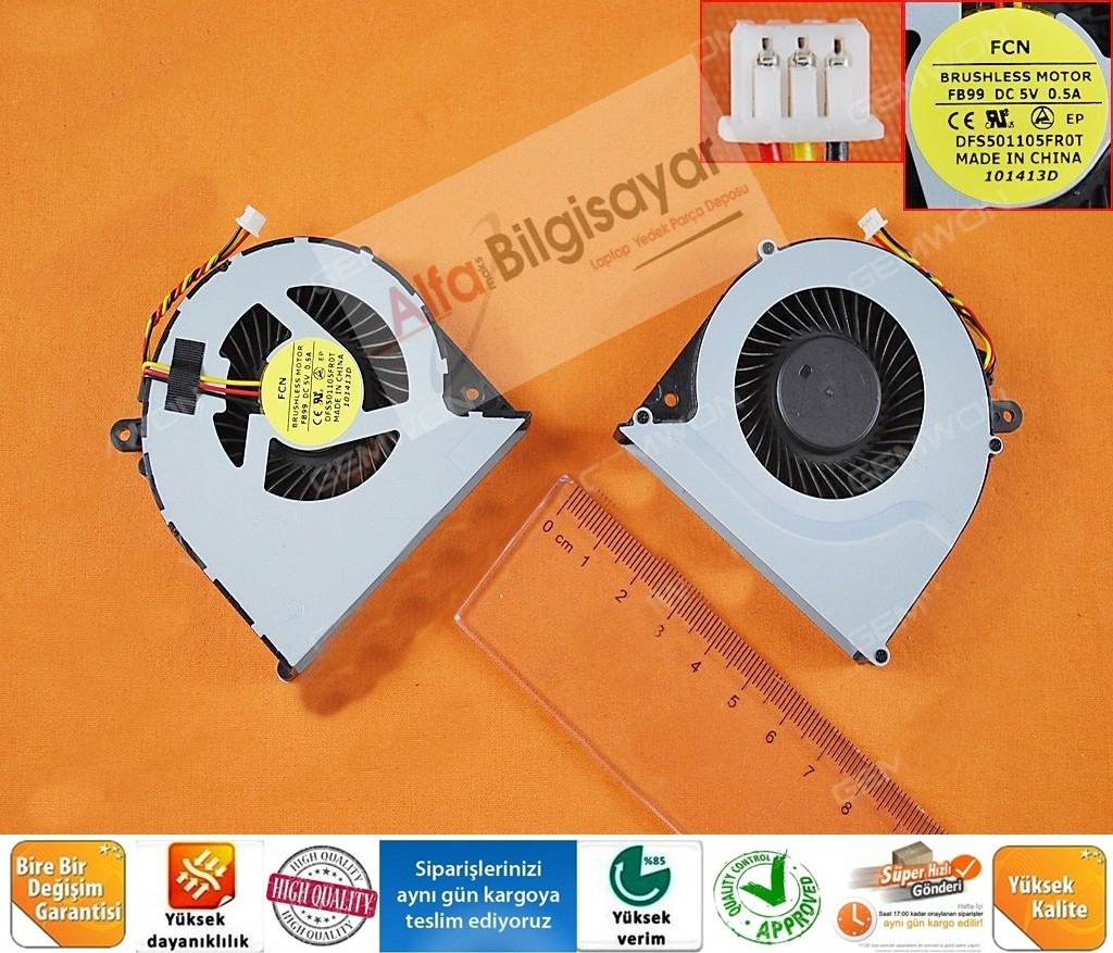Toshiba C850 C850D C855 C855D C875 C870 L850 L870 L850D  DFS501105FR0T FB99 MF60090V1-C450-G99 Fan Cooling