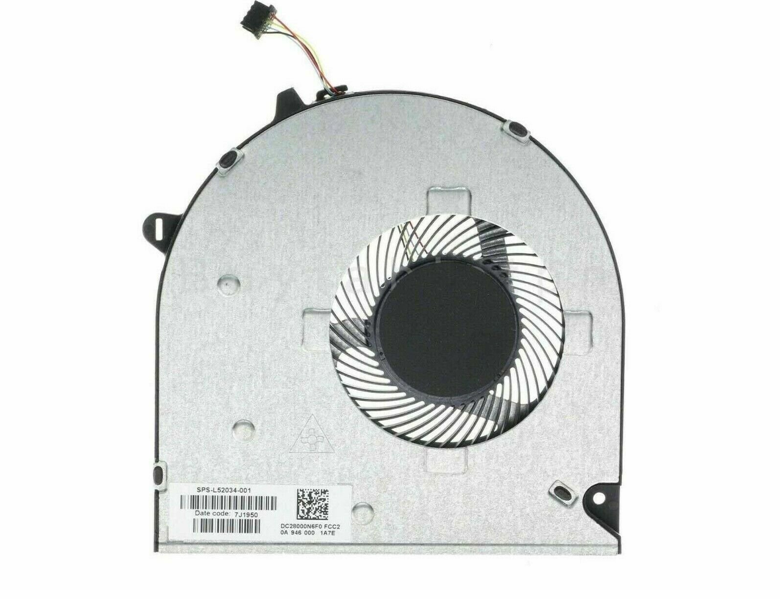 BDWZNLA New CPU Cooling Fan For HP Pavilion 15-DU 15-DW 15-GW 15S-DU 15S-GU 15S-GY 15S-GR 15-DW0043DX 15s-du0096tu 15s-du0002TX 255 G8 250 G8 250 G9 TPN-C151 Series L52034-001 FLG0 Fan
