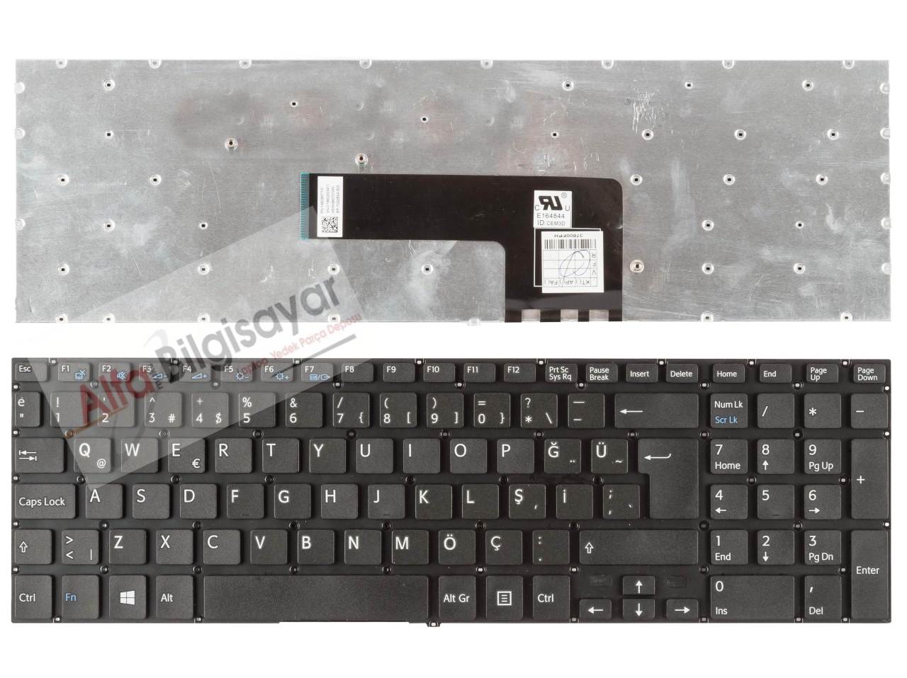 Sony fit 15 SVF15 svf152 svf153 svf154 N50 Serisi Siyah Klavye TuşTakımı Q-Türkçe