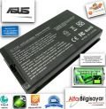 Asus A23-A8, A32-A8, A42-A8, A42-Z99, 70-NF51B1000, 90-NNN1B1000Y A8, A8000, F8, N80, N80V, N81, N81V, X80, X81, X81SR, Z99 Batarya Pil
