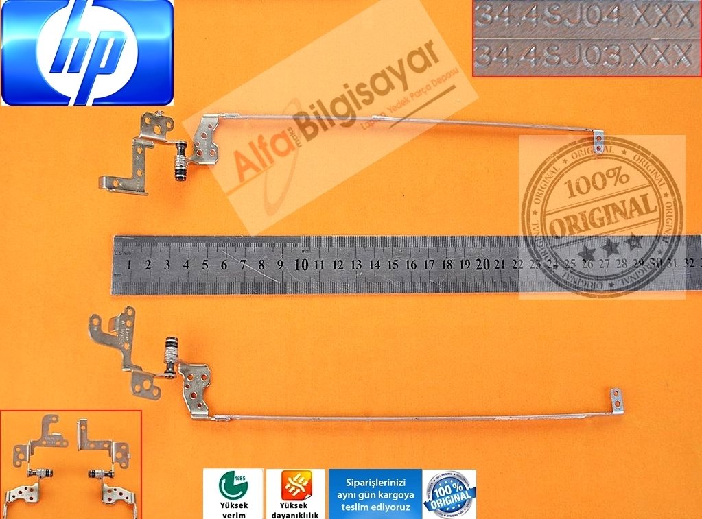 Hp Probook 4540S 4545S Hinge 34.4Sj03.Xxx 34.4Sj04.Xxx Laptop Hinge Menteşe Takımı Sag Sol