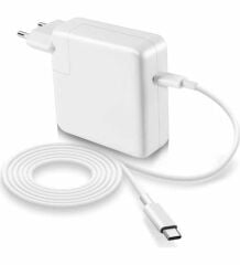 Apple Macbook Usb-C Type-C  20V 4.35A, 15V 3A, 9V 3A, 5V 3A, 87W A2337 A1706 A1932 A1707 A1989 A1990 A1932 A2141 A2179 A2251 A2159 A2289 A2337 A2338 A2442  A2485 Macbook Pro 14 ,Pro 16  Muadil  Adaptör Şarj Cihazı